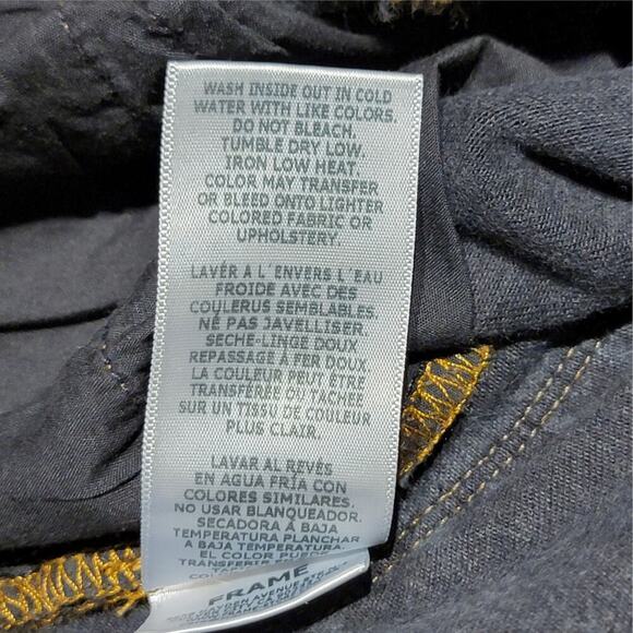 FRAME Le High Skinny Trumbull Jeans Womens 27 Dark Wash Designer Stretch Denim - Picture 7 of 15